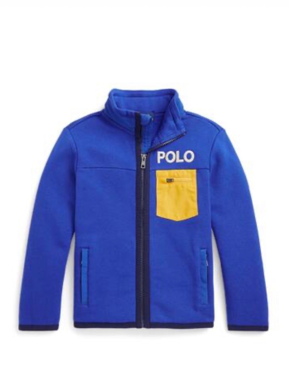 Polo Ralph Lauren Kids Ski 92 Blue Jacket Yellow Pocket Rare